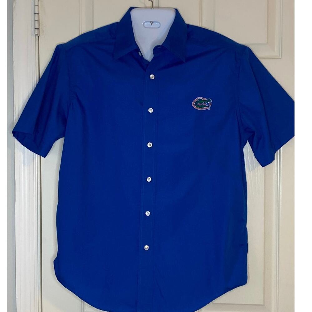 Pennington & Bailes Florida Gators Embroidered Mens L Short‎ Sleeve Button up